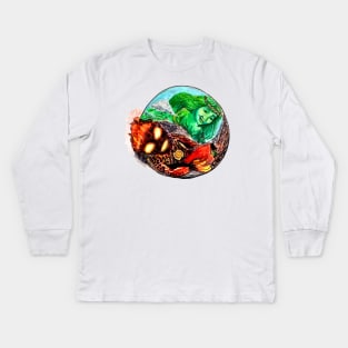 Te Fiti vs. Te Ka Kids Long Sleeve T-Shirt